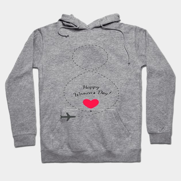 Happy Women's Day Hoodie by jobieh shop